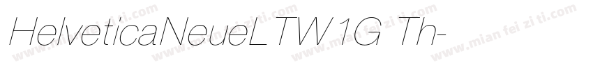 HelveticaNeueLTW1G Th字体转换